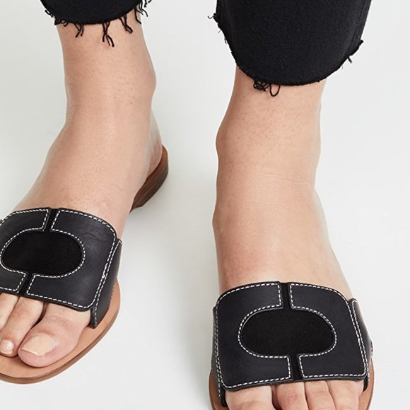 Diane Von Furstenberg Link Slide Sandals - Picture 2 of 6